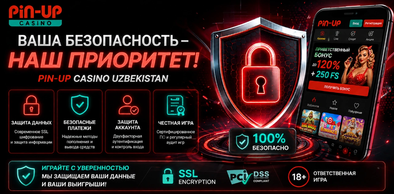 Безопасность Pin-Up Casino Uzbekistan защита данных и платежей